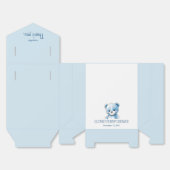 フワフワの青いクマのビーフボックス フェイバーボックス (見開き)