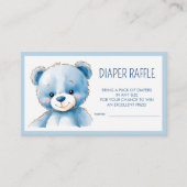 フワフワの青クマ エンクロージャーカード (正面)