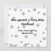 フワフワのLittle Christmasを楽しんで！ シーズンカード (裏面)