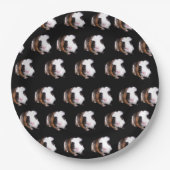 フワフワべっ甲モルモット紙プレート ペーパープレート (正面)