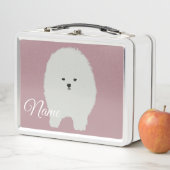 フワフワポメラニア犬犬 メタルランチボックス (インサイチュ)