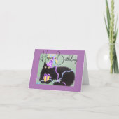 フワフワ子猫、誕生日カード カード (正面)