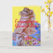 フワフワ猫キルトグラマー・プススオフィシャルカード カード (黄色い花)