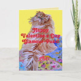 フワフワ猫&キルトグラマー・プスバレンタインデー カード