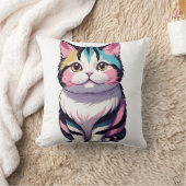 フワフワ猫 クッション (ブランケット)