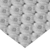 フワフワ白タンポポ花自然模様 テーブルクロス (アングル)