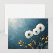 フワフワ絵を描タンポポ ポストカード (正面/裏面)