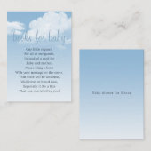 フワフワ雲本依頼カードベビー エンクロージャーカード (正面/裏面)