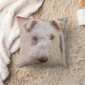 フワフワAiredale Welshテリア型ドッグパピー クッション (ブランケット)