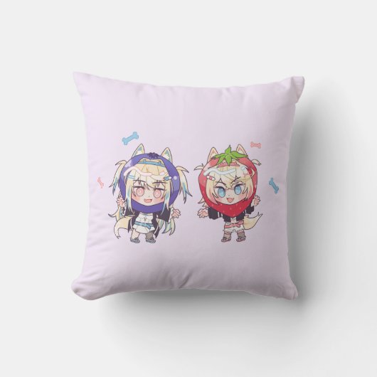 フワモコホラライブアン クッション (正面)