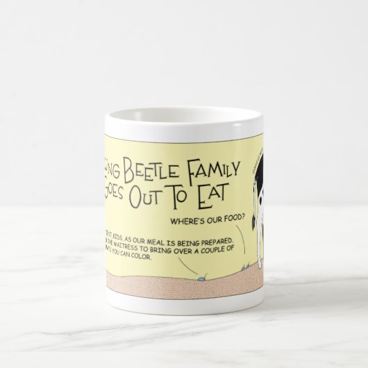 フンカブトムシ一家が食べ出る コーヒーマグカップ (中央)