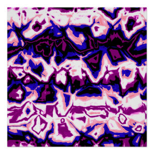 フンキー ボホ レトロ マーブル ストライプ ジェンダーフルイド プライド ポスター