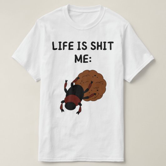 フンコロガシ Tシャツ (デザイン正面)