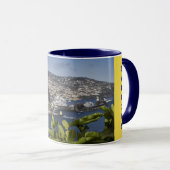 フンシャルマデイラのパノラマ式のコップ マグカップ (正面右)