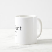 フントおもしろいおばさんコーヒーまたはティーマグカップ コーヒーマグカップ (正面右)