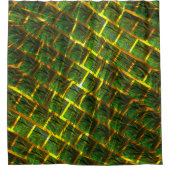 フンド・デイメガンスverdes sob grade douradaか？ シャワーカーテン (正面)