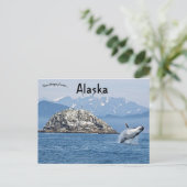 フンバックホエールケナイフィヨルド国立公園アラスカ ポストカード (スタンド正面)
