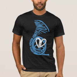 フンパ愛 ブルー2 ダークAA Tシャツ