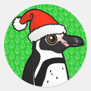 フンボルットペンギンサンタ ラウンドシール