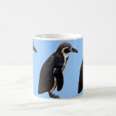 フンボルトのかわいい白黒ペンギン コーヒーマグカップ (中央)