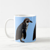 フンボルトのかわいい白黒ペンギン コーヒーマグカップ (左)