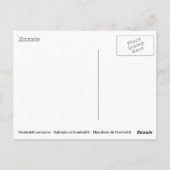 フンボルトのペンギンが水中で不規則なフレームに入る ポストカード (裏面)