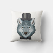 フンボルトオオカミの花婿がリボンを付けて クッション (裏面)