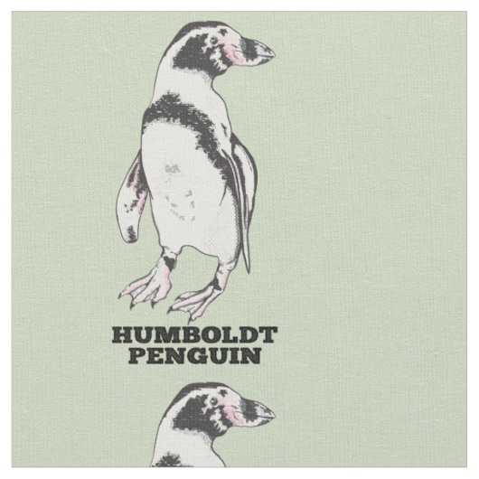 フンボルトペンギン ファブリック (クローズアップ)