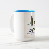 フンボルト・トイヤベ州立森林ネバダの地図 ツートーンマグカップ (正面左)