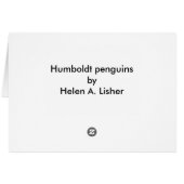 フンボルト・ペンギンと噴水 (裏面横)