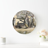 フンボルト・ペンギン時計 ラージ壁時計 (ホーム)