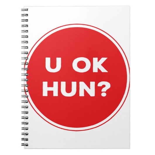 フン大丈夫か？贈素晴らし物 ノートブック (正面)