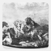 フン族のアッティラと彼の群れ スクエアシール (正面)