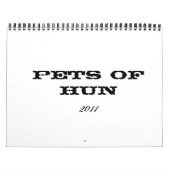 フン族の2011匹のペット カレンダー (カバー)