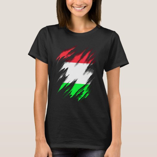 フン・ハンガリー国旗 Tシャツ (正面)