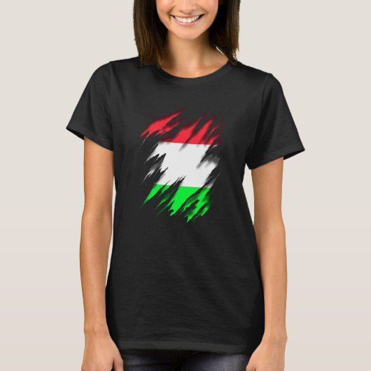 フン・ハンガリー国旗 Tシャツ (正面)