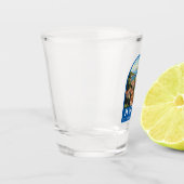 フヴァルクロアチアトラベルアートヴィンテージ ショットグラス (左)