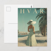フヴァル50年代ビンテージ旅行 ポストカード (正面/裏面)