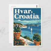 フヴァークロアチア ポストカード (正面/裏面)