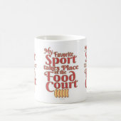 フーおもしろいドコートスポ食べートのスローガン コーヒーマグカップ (中央)