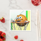 フーおもしろいプのマンガのバスケットボール スタンダードカクテルナプキン (インサイチュ)