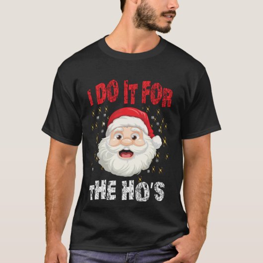 フーたちのためにやってるんだゾ Christmas Funny Tシャツ (正面)