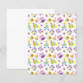 フーウッドランドフクロウパターンスクラップブック作り紙 (正面/裏面)