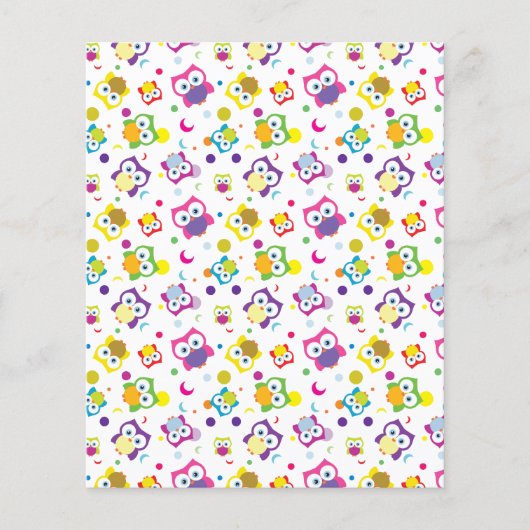 フーウッドランドフクロウパターンスクラップブック作り紙 (正面)