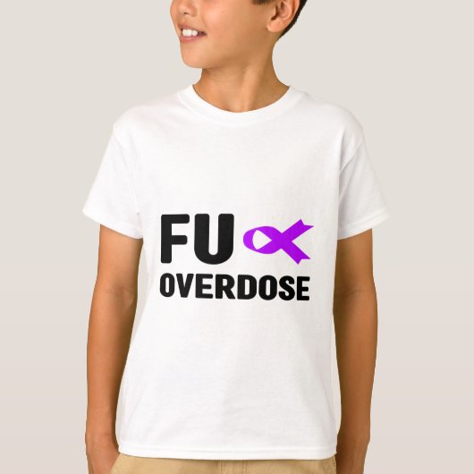 フーオーバードーズ - 薬物依存啓発5 Tシャツ (正面)