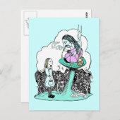 フーカ喫煙キャタピラーハガキ ポストカード (正面/裏面)