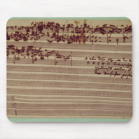フーガ、1740年代の芸術の最後のページ マウスパッド (正面)