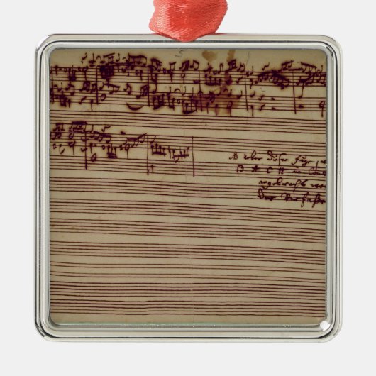 フーガ、1740年代の芸術の最後のページ メタルオーナメント (正面)