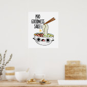 フーグッドサケヌードルおもしろいパン ポスター (キッチン)