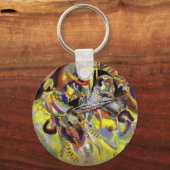 フーグ抽象芸術絵画ズバイカンディンスキー キーホルダー (正面)